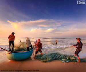 пазл Рыбаки в Вьетнам